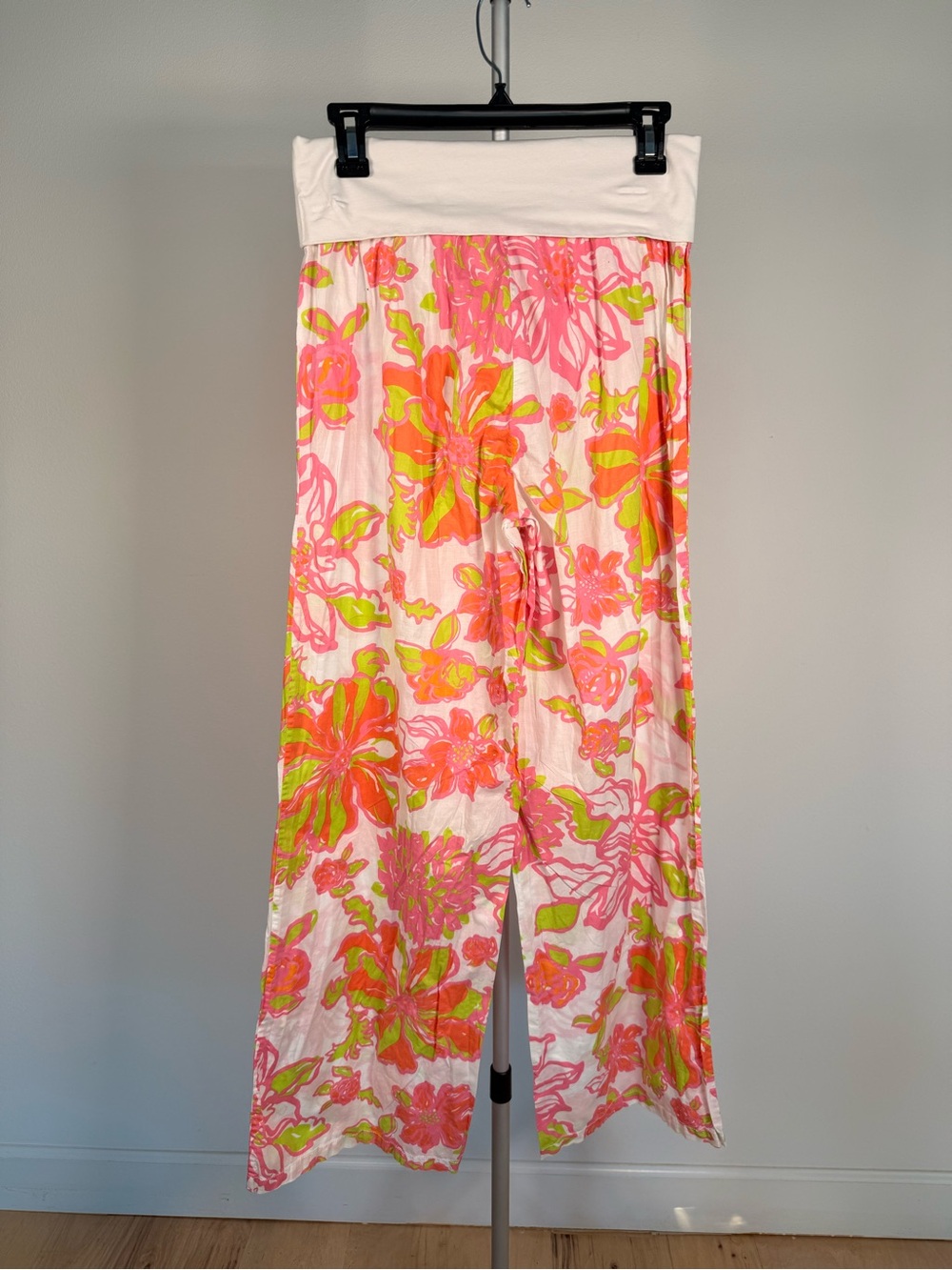 Lilly Pulitzer Cotton Beach Pants- Pink & Lime